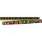 Barker Creek Neon Stripes & Flower Power Double-Sided Border, 12/set, PK12 946 - alternate 1